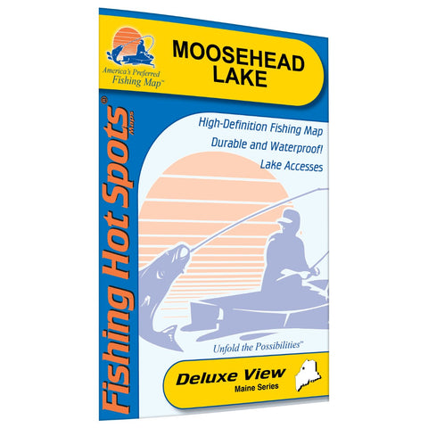 Buy map Moosehead Lake Fishing Map