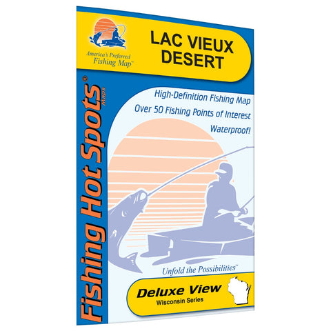 Buy map Lac Vieux Desert Fishing Map