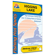 Buy map Higgins Lake Fishing Map