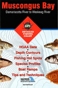 Buy map MUSCONGUS BAY FISHING MAP