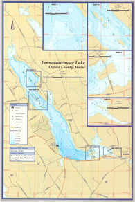 Buy map PENNESSAWASSEE (NORWAY LK) MAP