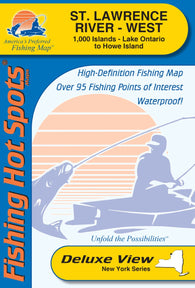 Buy map St Lawrence River - West (1000 Islands-Lk Ontario to Howe Island) Fishing Map