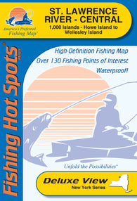 Buy map St Lawrence River - Central (1000 Islands-Howe Is to Wellesley Is) Fishing Map