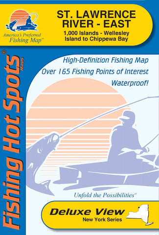 Buy map St. Lawrence River East fishing map