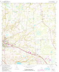 Alachua Florida Historical topographic map, 1:24000 scale, 7.5 X 7.5 Minute, Year 1966