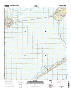 Apalachicola Florida Current topographic map, 1:24000 scale, 7.5 X 7.5 Minute, Year 2015