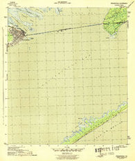 Apalachicola Florida Historical topographic map, 1:31680 scale, 7.5 X 7.5 Minute, Year 1943