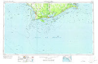 Apalachicola Florida Historical topographic map, 1:250000 scale, 1 X 2 Degree, Year 1967
