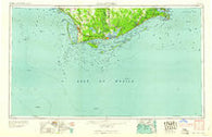 Apalachicola Florida Historical topographic map, 1:250000 scale, 1 X 2 Degree, Year 1960