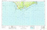 Apalachicola Florida Historical topographic map, 1:250000 scale, 1 X 2 Degree, Year 1957