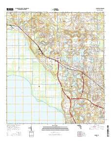 Apopka Florida Current topographic map, 1:24000 scale, 7.5 X 7.5 Minute, Year 2015