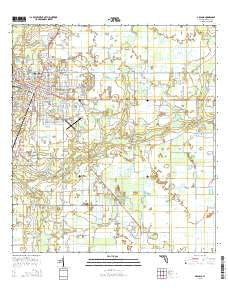 Arcadia Florida Current topographic map, 1:24000 scale, 7.5 X 7.5 Minute, Year 2015
