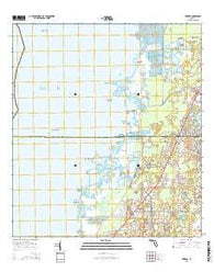 Aripeka Florida Current topographic map, 1:24000 scale, 7.5 X 7.5 Minute, Year 2015