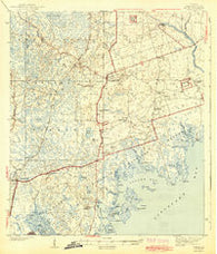 Arran Florida Historical topographic map, 1:62500 scale, 15 X 15 Minute, Year 1943
