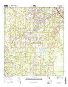 Arredondo Florida Current topographic map, 1:24000 scale, 7.5 X 7.5 Minute, Year 2015