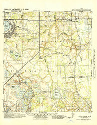 Ates Creek Florida Historical topographic map, 1:62500 scale, 15 X 15 Minute, Year 1942