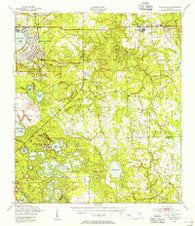 Ates Creek Florida Historical topographic map, 1:62500 scale, 15 X 15 Minute, Year 1949