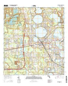 Auburndale Florida Current topographic map, 1:24000 scale, 7.5 X 7.5 Minute, Year 2015