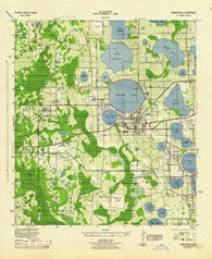 Auburndale Florida Historical topographic map, 1:31680 scale, 7.5 X 7.5 Minute, Year 1944