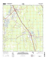 Bakersville Florida Current topographic map, 1:24000 scale, 7.5 X 7.5 Minute, Year 2015