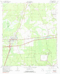 Baldwin Florida Historical topographic map, 1:24000 scale, 7.5 X 7.5 Minute, Year 1964