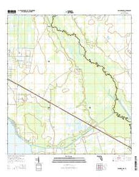 Basinger NW Florida Current topographic map, 1:24000 scale, 7.5 X 7.5 Minute, Year 2015