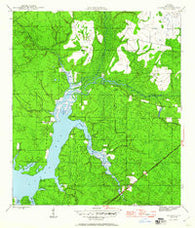 Bayhead Florida Historical topographic map, 1:24000 scale, 7.5 X 7.5 Minute, Year 1945