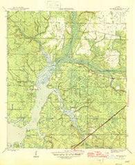 Bayhead Florida Historical topographic map, 1:31680 scale, 7.5 X 7.5 Minute, Year 1945