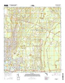 Baywood Florida Current topographic map, 1:24000 scale, 7.5 X 7.5 Minute, Year 2015