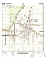 Belle Glade Florida Current topographic map, 1:24000 scale, 7.5 X 7.5 Minute, Year 2015