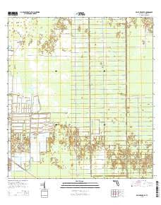 Belle Meade SE Florida Current topographic map, 1:24000 scale, 7.5 X 7.5 Minute, Year 2015