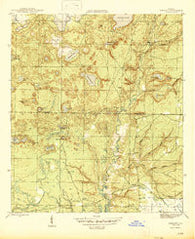 Bennett Florida Historical topographic map, 1:31680 scale, 7.5 X 7.5 Minute, Year 1945