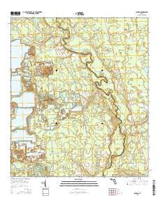 Benton Florida Current topographic map, 1:24000 scale, 7.5 X 7.5 Minute, Year 2015
