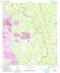 Benton Florida Historical topographic map, 1:24000 scale, 7.5 X 7.5 Minute, Year 1969