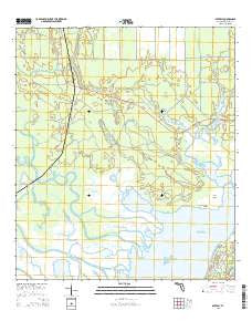 Beverly Florida Current topographic map, 1:24000 scale, 7.5 X 7.5 Minute, Year 2015