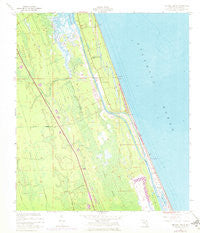 Beverly Beach Florida Historical topographic map, 1:24000 scale, 7.5 X 7.5 Minute, Year 1956