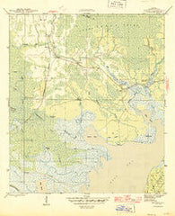 Beverly Florida Historical topographic map, 1:31680 scale, 7.5 X 7.5 Minute, Year 1945