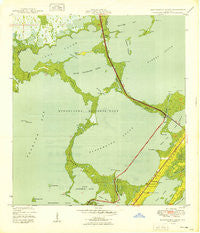 Blackwater Sound Florida Historical topographic map, 1:24000 scale, 7.5 X 7.5 Minute, Year 1949