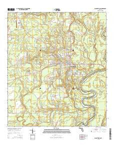 Blountstown Florida Current topographic map, 1:24000 scale, 7.5 X 7.5 Minute, Year 2015