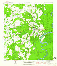 Blountstown Florida Historical topographic map, 1:24000 scale, 7.5 X 7.5 Minute, Year 1945