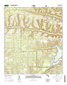 Bloxham Florida Current topographic map, 1:24000 scale, 7.5 X 7.5 Minute, Year 2015