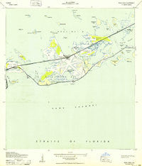 Boca Chica Florida Historical topographic map, 1:24000 scale, 7.5 X 7.5 Minute, Year 1943