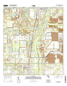 Bowling Green Florida Current topographic map, 1:24000 scale, 7.5 X 7.5 Minute, Year 2015