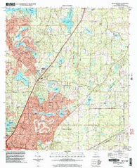 Bradfordville Florida Historical topographic map, 1:24000 scale, 7.5 X 7.5 Minute, Year 1999