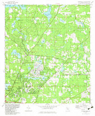 Bradfordville Florida Historical topographic map, 1:24000 scale, 7.5 X 7.5 Minute, Year 1982