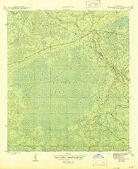 Bradwell Bay Florida Historical topographic map, 1:31680 scale, 7.5 X 7.5 Minute, Year 1945