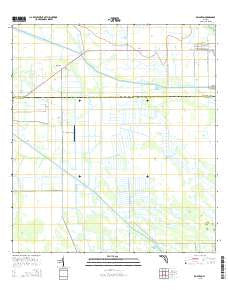 Brighton Florida Current topographic map, 1:24000 scale, 7.5 X 7.5 Minute, Year 2015
