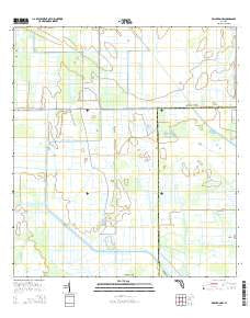Brighton NW Florida Current topographic map, 1:24000 scale, 7.5 X 7.5 Minute, Year 2015
