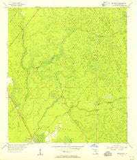 Bronson SW Florida Historical topographic map, 1:24000 scale, 7.5 X 7.5 Minute, Year 1954