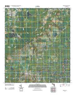 Brooker Florida Historical topographic map, 1:24000 scale, 7.5 X 7.5 Minute, Year 2012